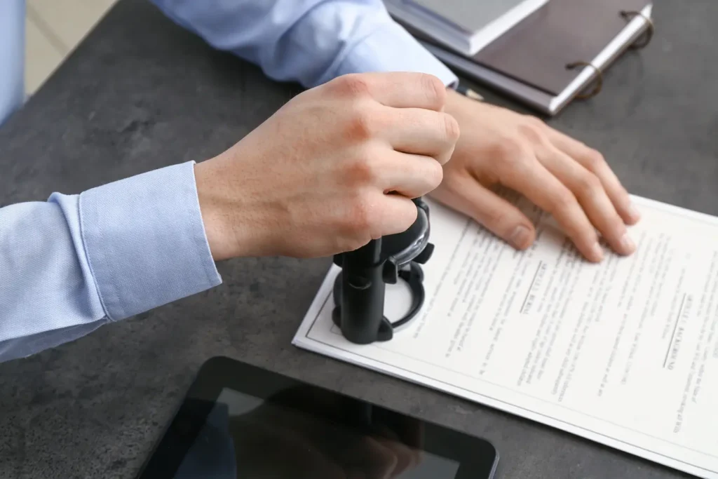 Document certification and signing in South London